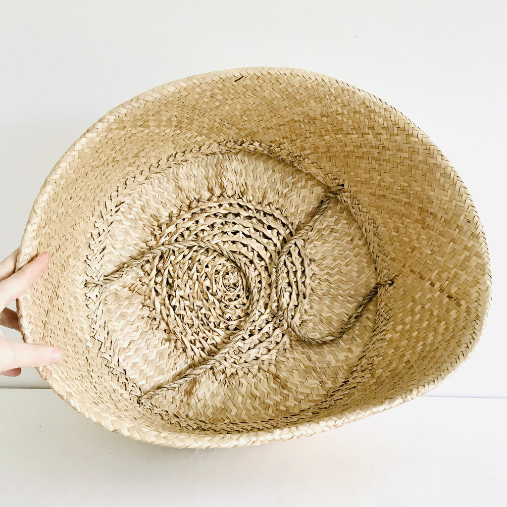 Plain Seagrass Storage Basket, Extra Large