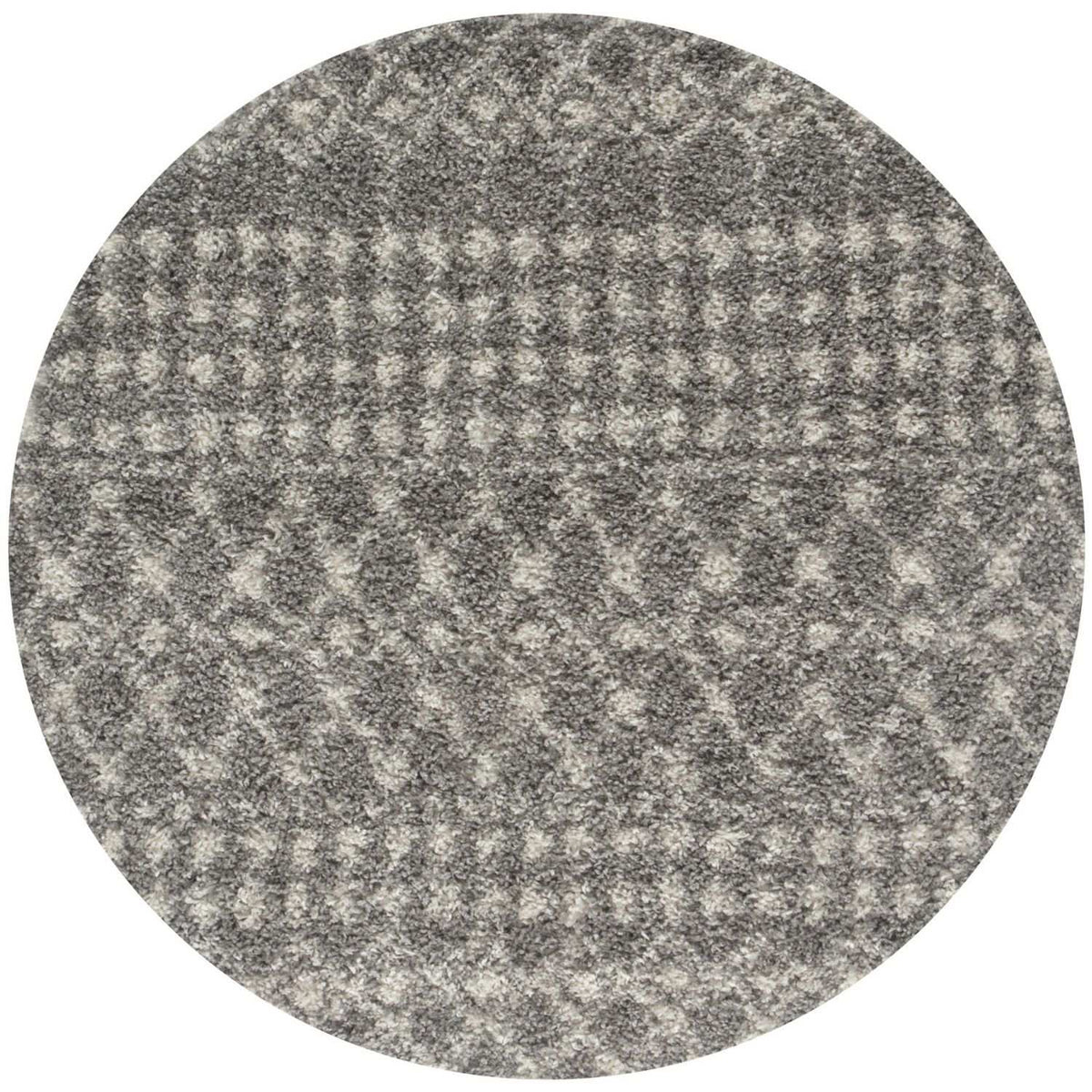 Moroccan Shaggy Rug, Grey 1010