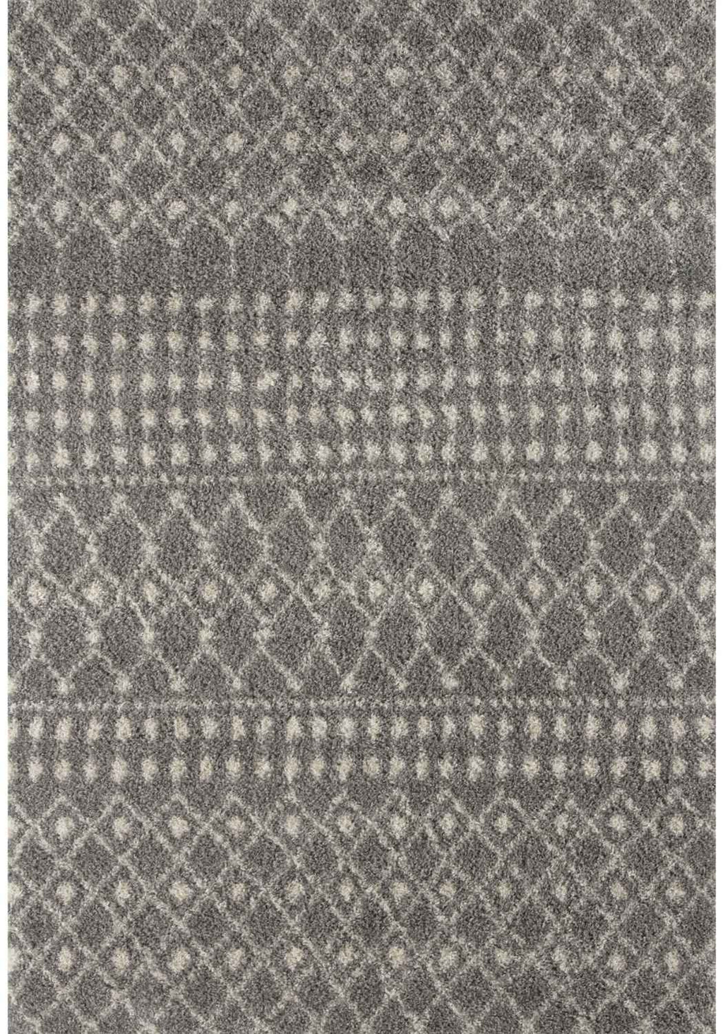 Moroccan Shaggy Rug, Grey 1010