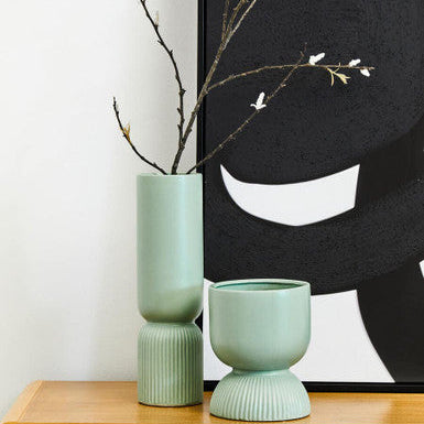 Sage Green Ceramic Vase