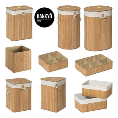 Bamboo Storage Box with Handles