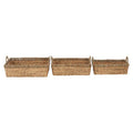 Seagrass Storage Baskets with Handles, Set of 3