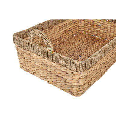 Seagrass Storage Baskets with Handles, Set of 3
