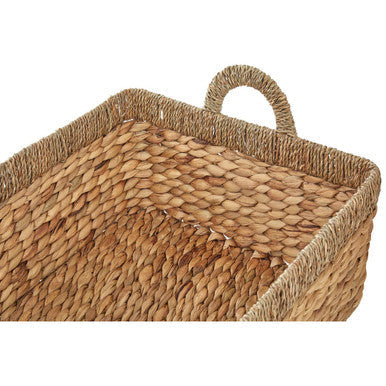 Seagrass Storage Baskets with Handles, Set of 3