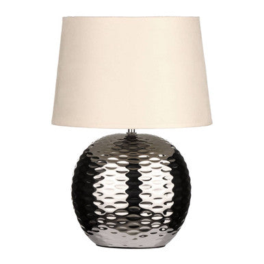 Amiya Dimple Table Lamp, Beige Shade