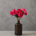 Artificial Fuchsia Peony Stem, 65cm