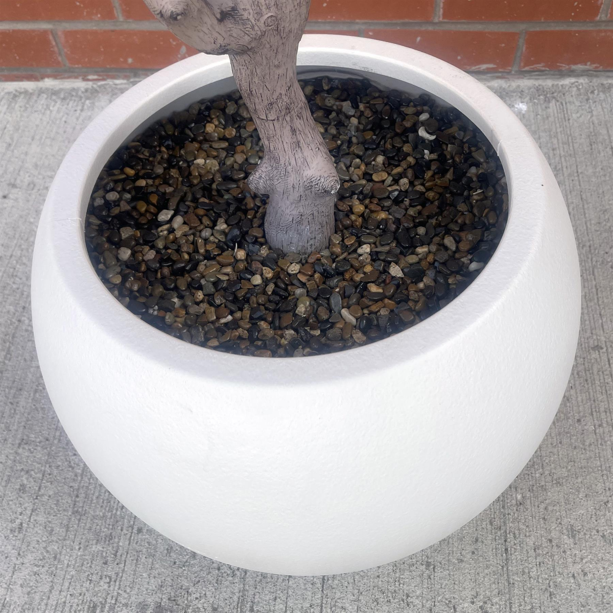 XXL Artificial Olive Tree with Stone-Effect Planter, 200cm