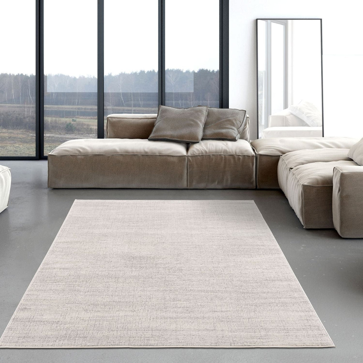 Montana Cream and Grey Rug
