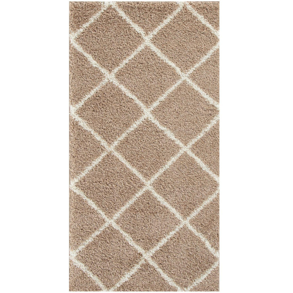 Moroccan Beige Shaggy Rug