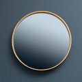 Round Wall Mirror, Antique Gold Frame