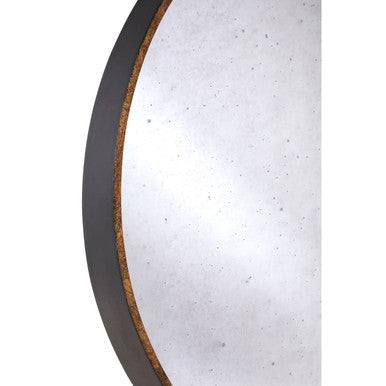 Round Wall Mirror, Antique Gold Frame
