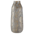 Large Grey and Gold Ceramic Vase