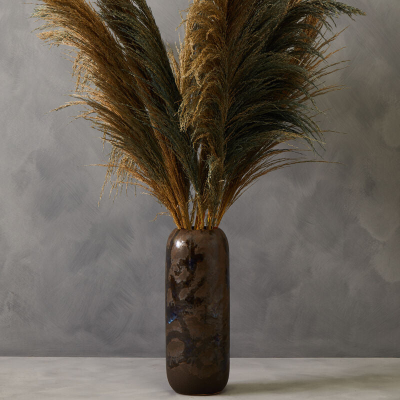 Brown Reactive Glaze Ceramic Vase