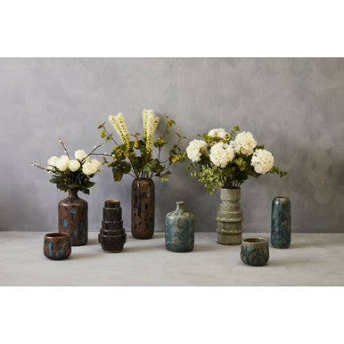 Brown Reactive Glaze Ceramic Vase