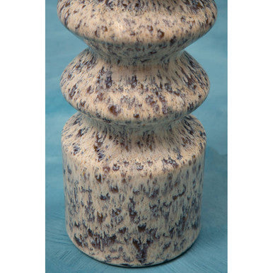 Large Beige Speckled Stoneware Vase