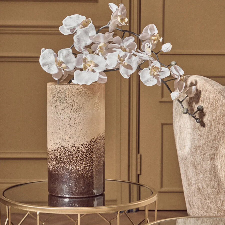 Large Sand Effect Glass Vase