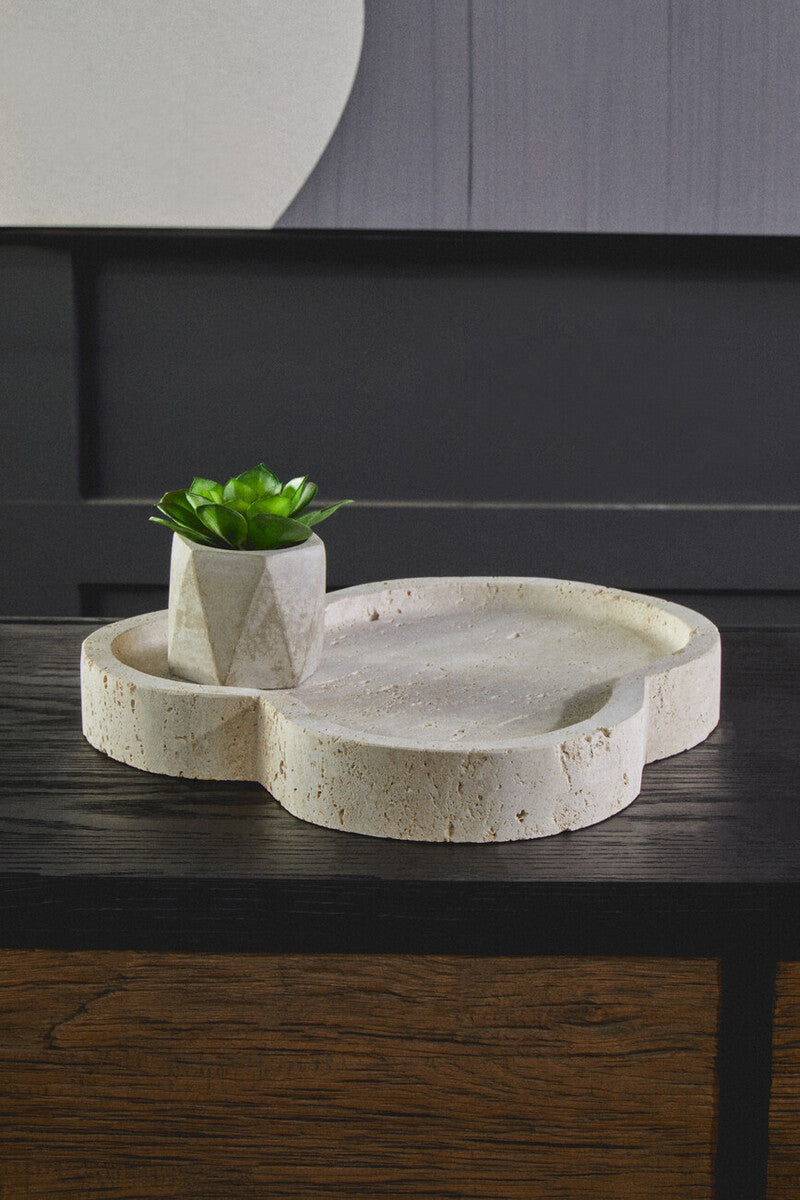 Travertine Irregular Decorative Tray