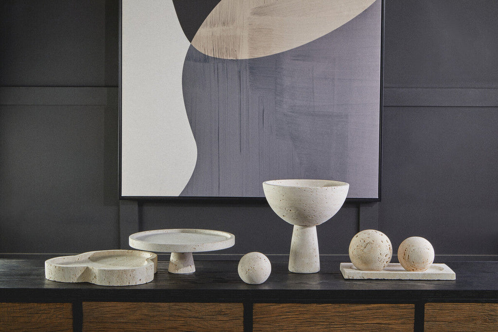 Travertine Irregular Decorative Tray
