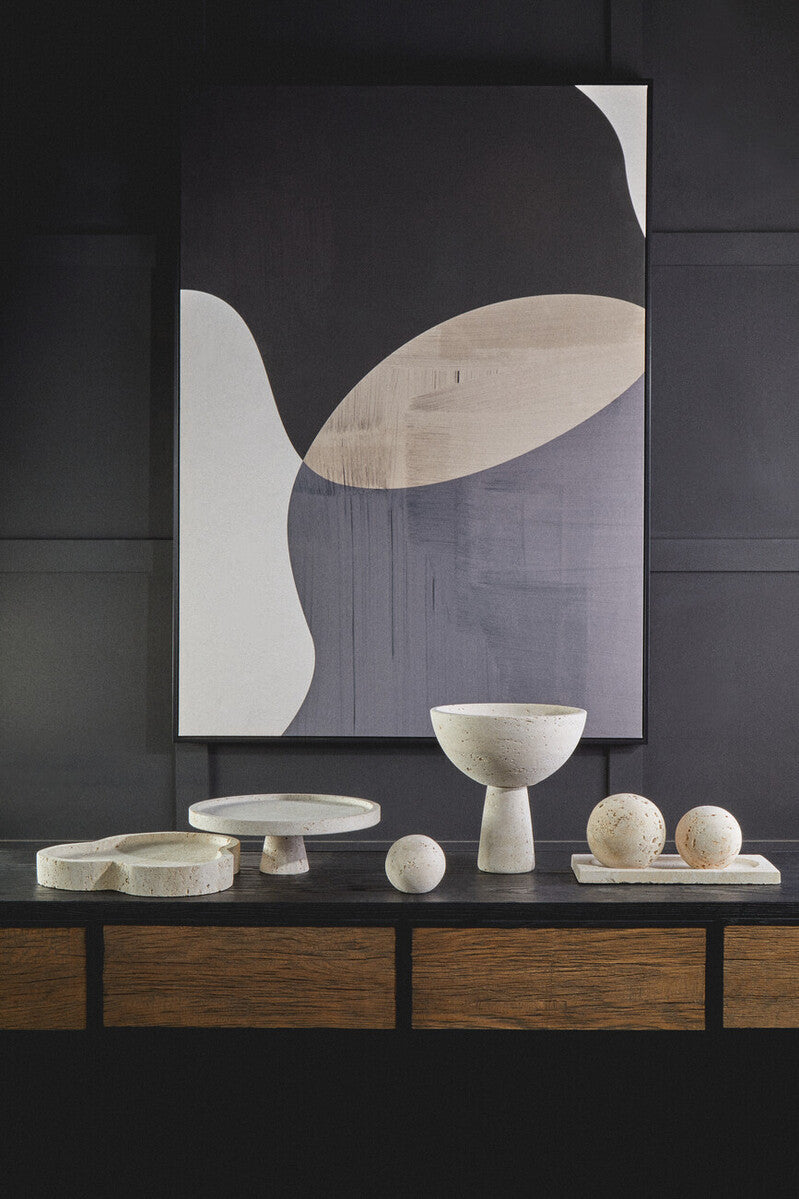 Travertine Irregular Decorative Tray