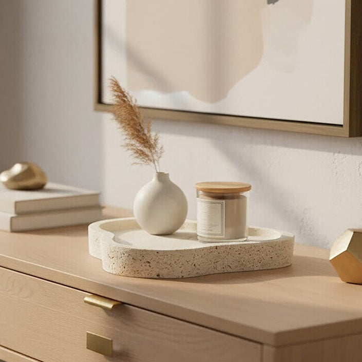 Travertine Irregular Decorative Tray