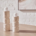 Tiered Travertine Holder Ornament