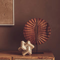 Brown Wood Sculpture on Black Base