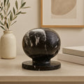 Black and White Marble Ball Sculpture