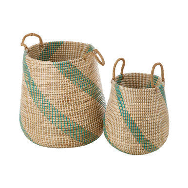Bora Seagrass Storage Baskets, Set of 2