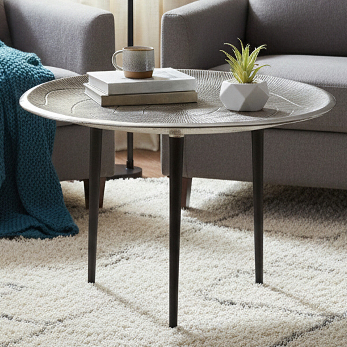 Silva Oak Effect Round Coffee Table