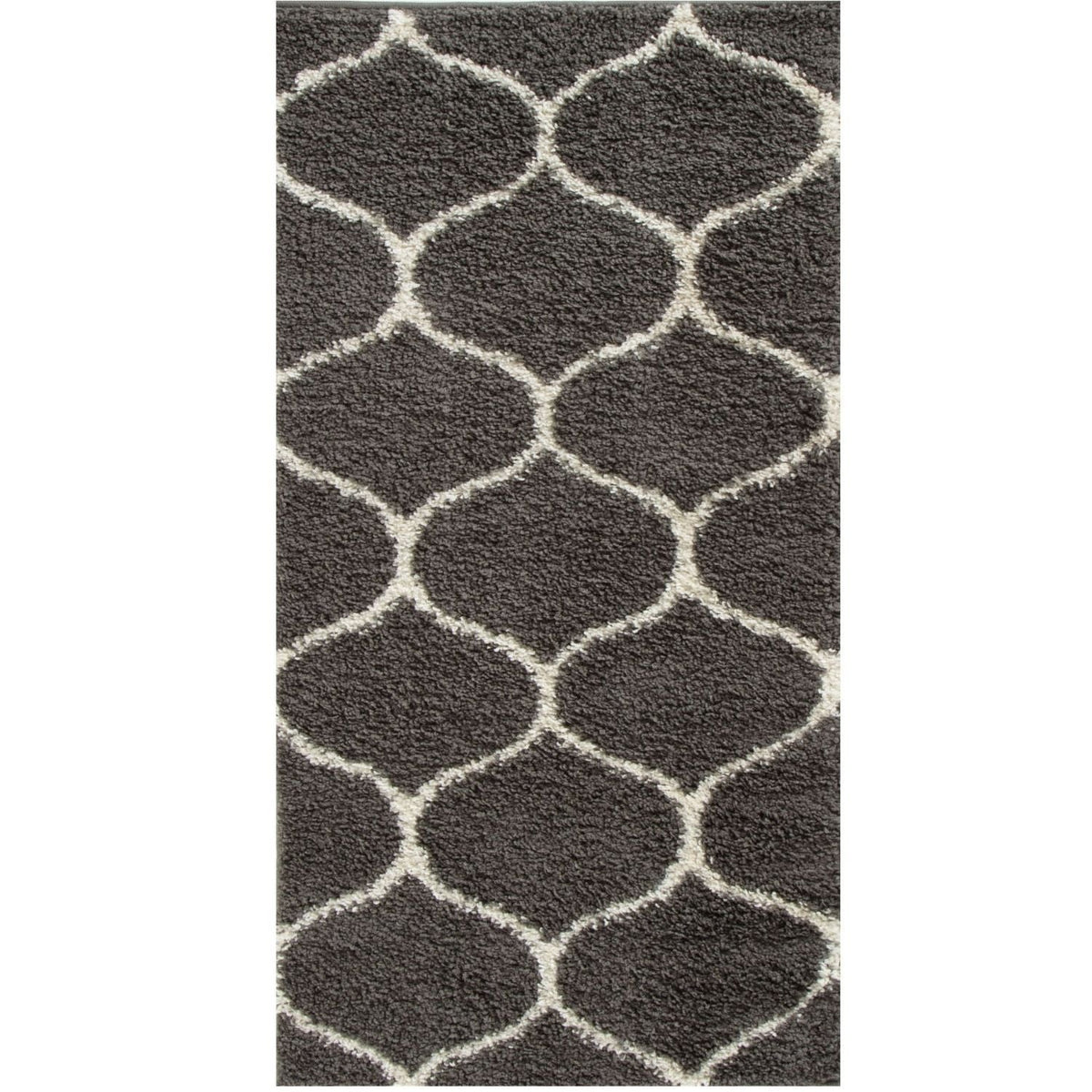 Moroccan Dark Grey Shaggy Rug