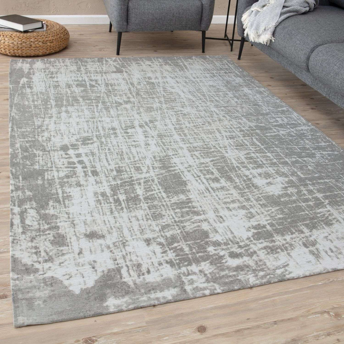 Carina Washable Grey Rug