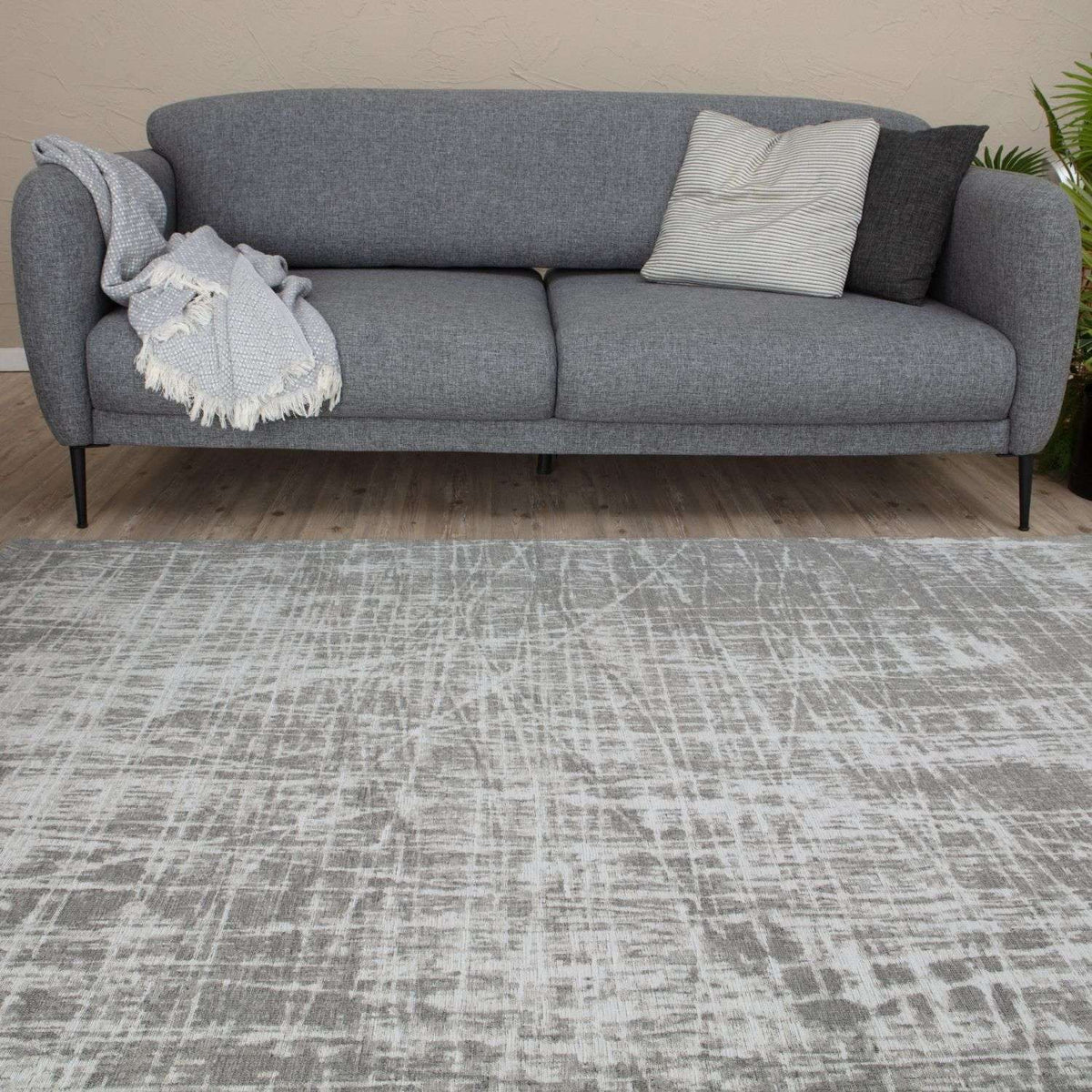 Carina Washable Grey Rug
