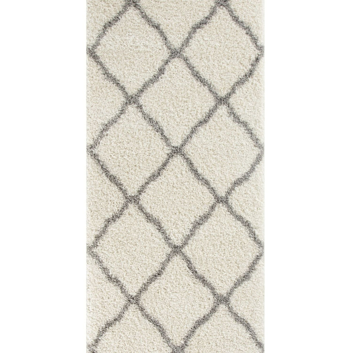 Moroccan Ivory Shaggy Rug
