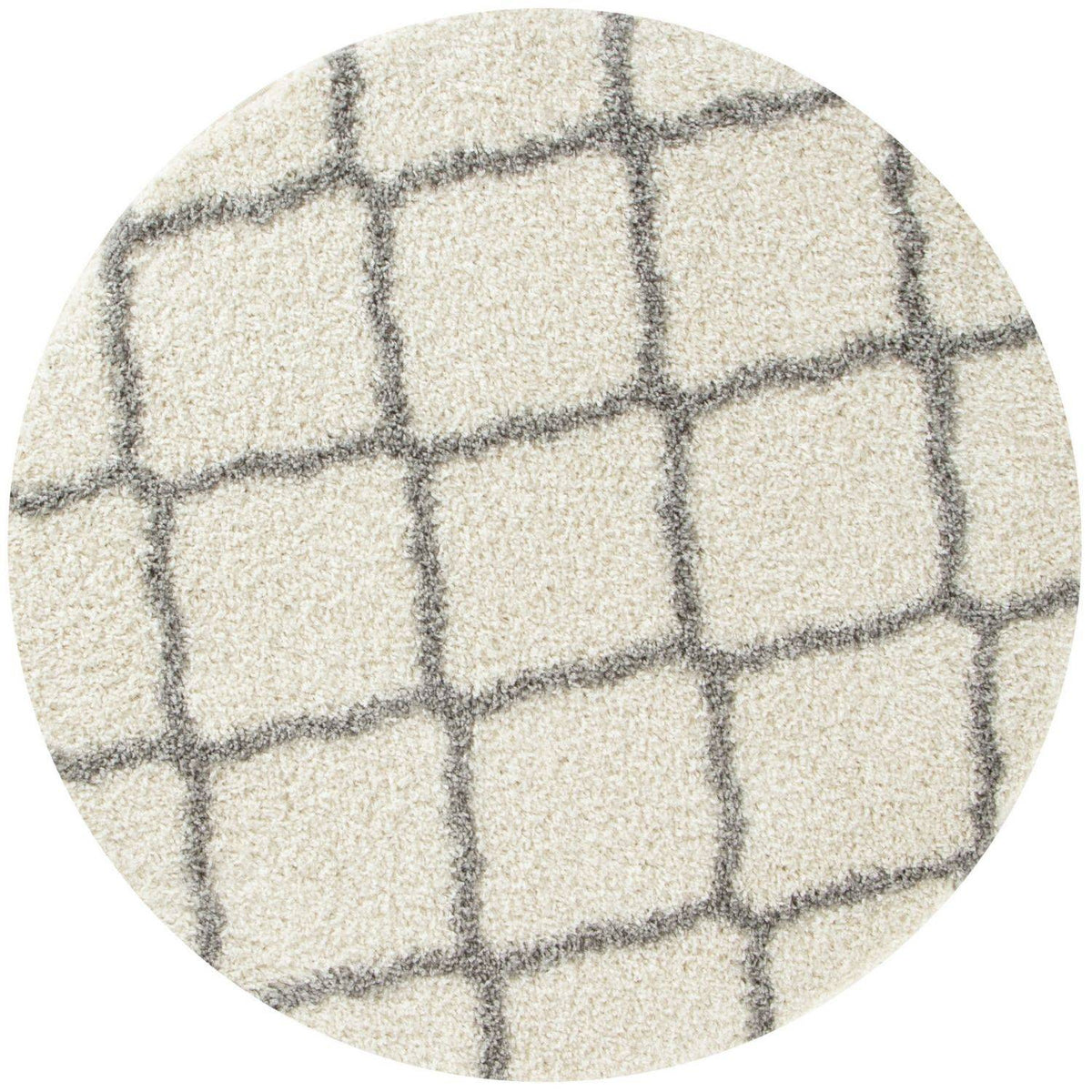 Moroccan Ivory Shaggy Rug