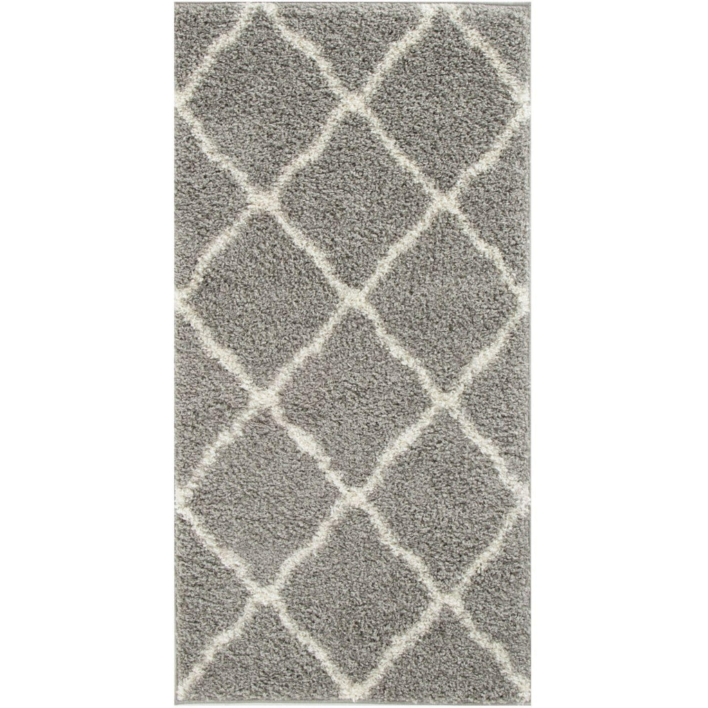 Moroccan Shaggy Rug, Grey 710