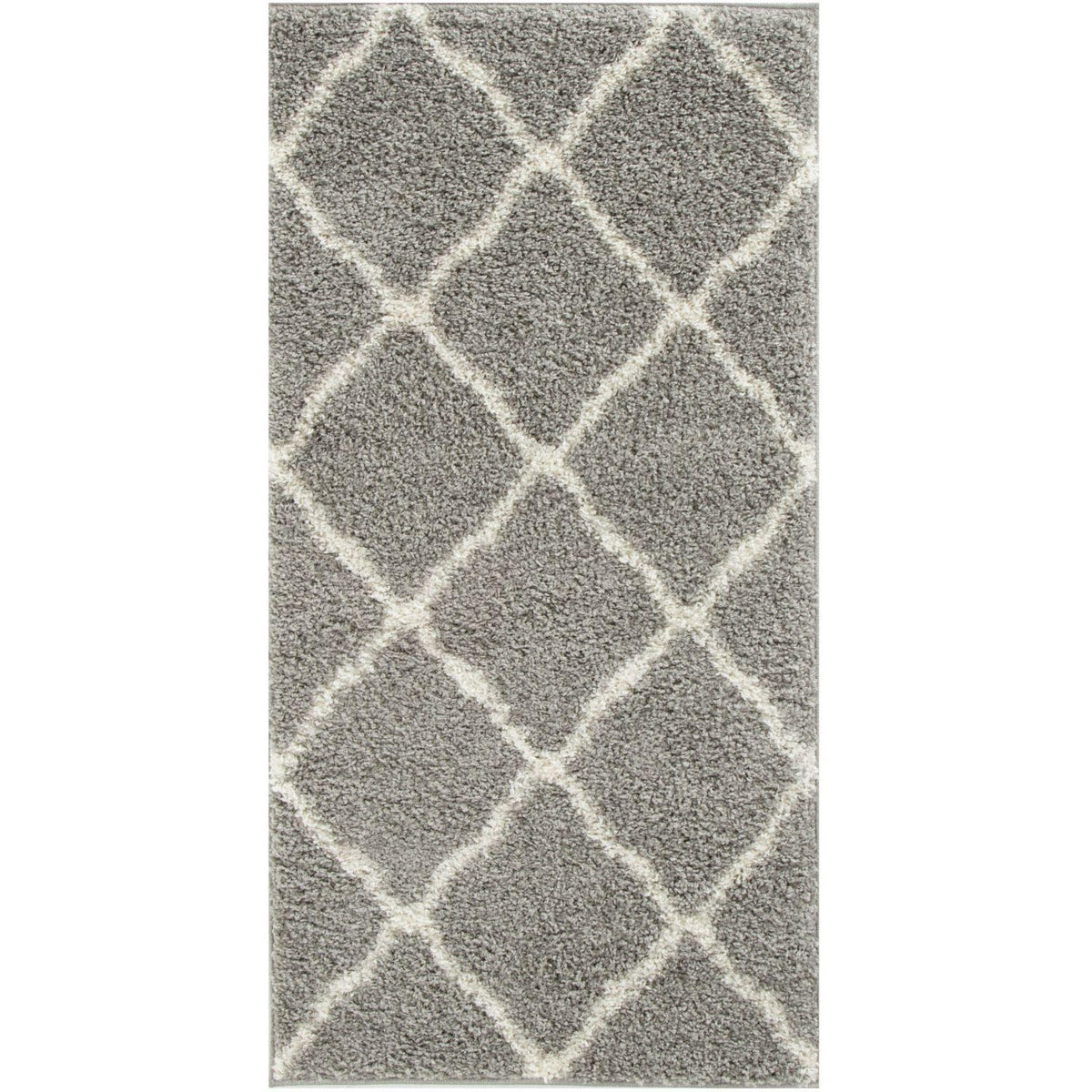 Moroccan Shaggy Rug, Grey 710