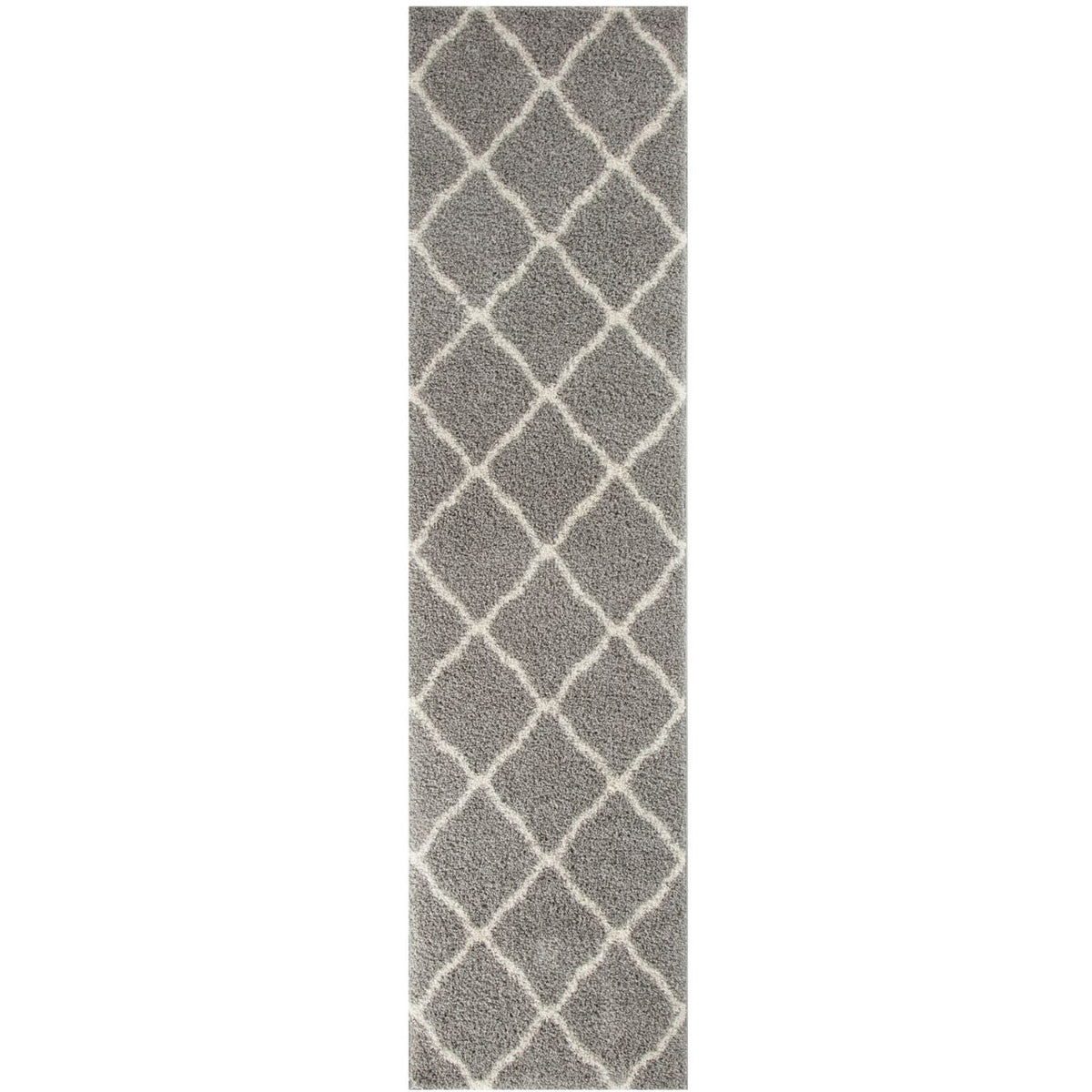 Moroccan Shaggy Rug, Grey 710