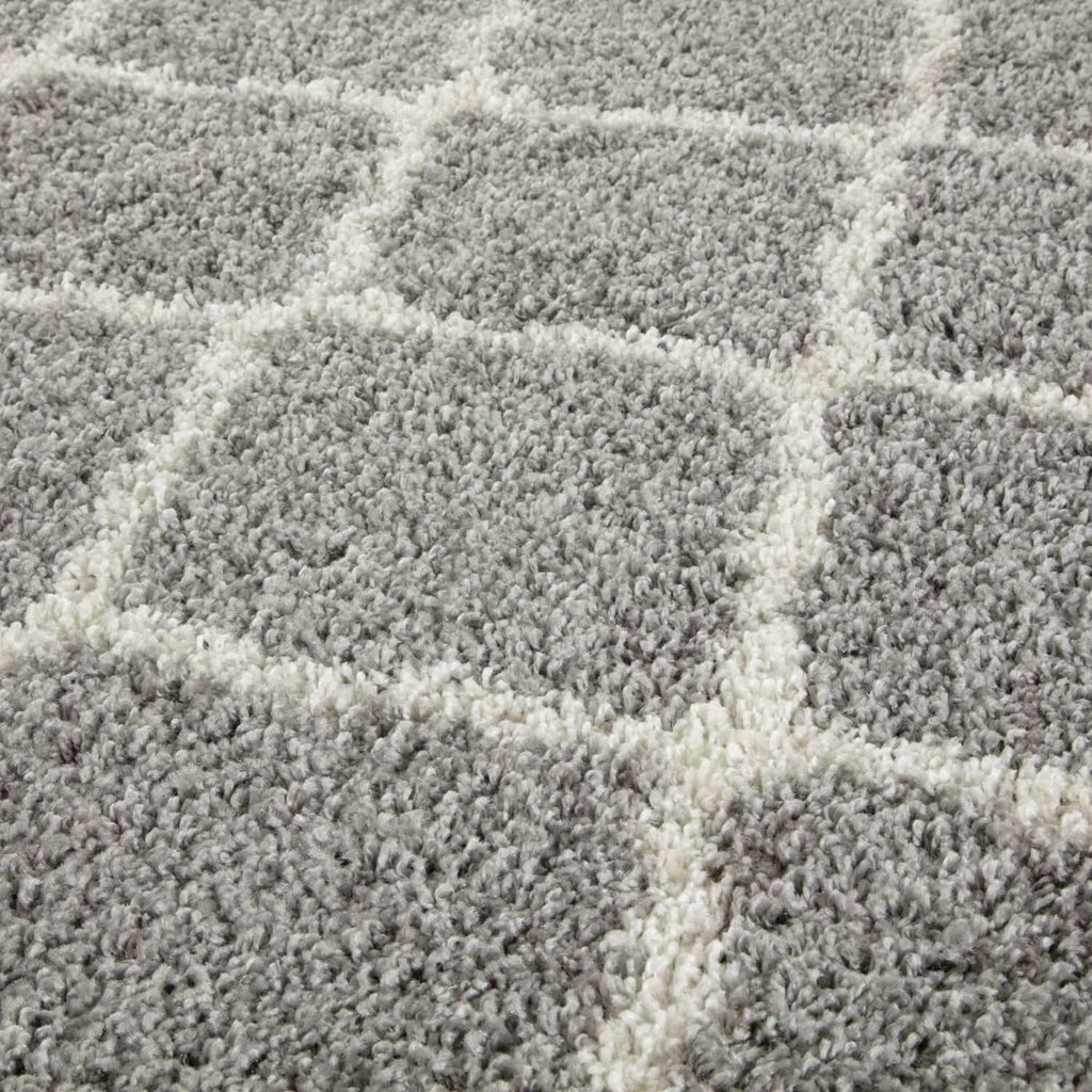 Moroccan Shaggy Rug, Grey 710