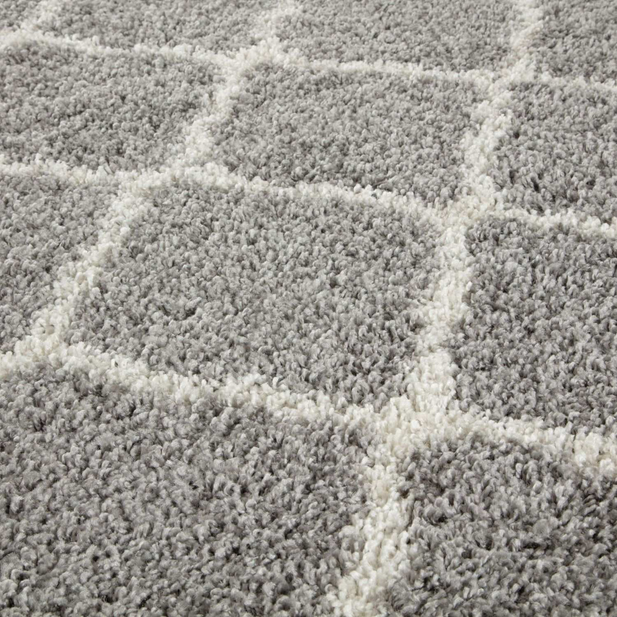 Moroccan Shaggy Rug, Grey 710