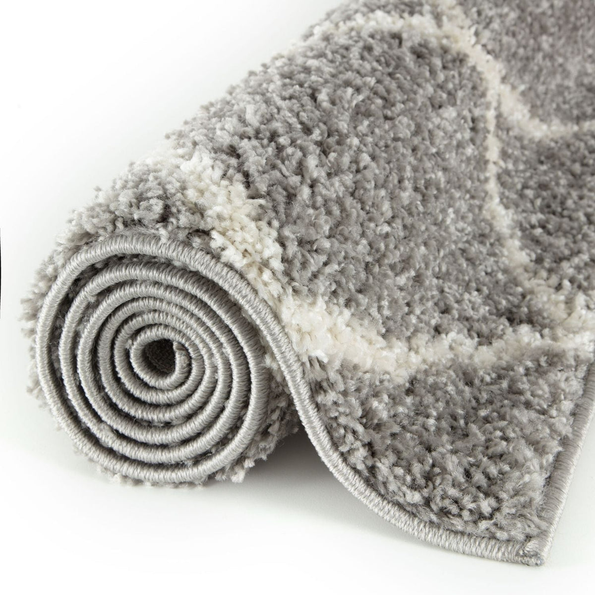 Moroccan Shaggy Rug, Grey 710