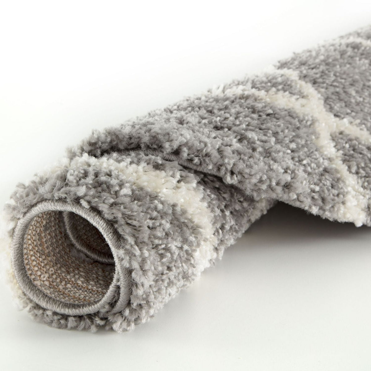 Moroccan Shaggy Rug, Grey 710
