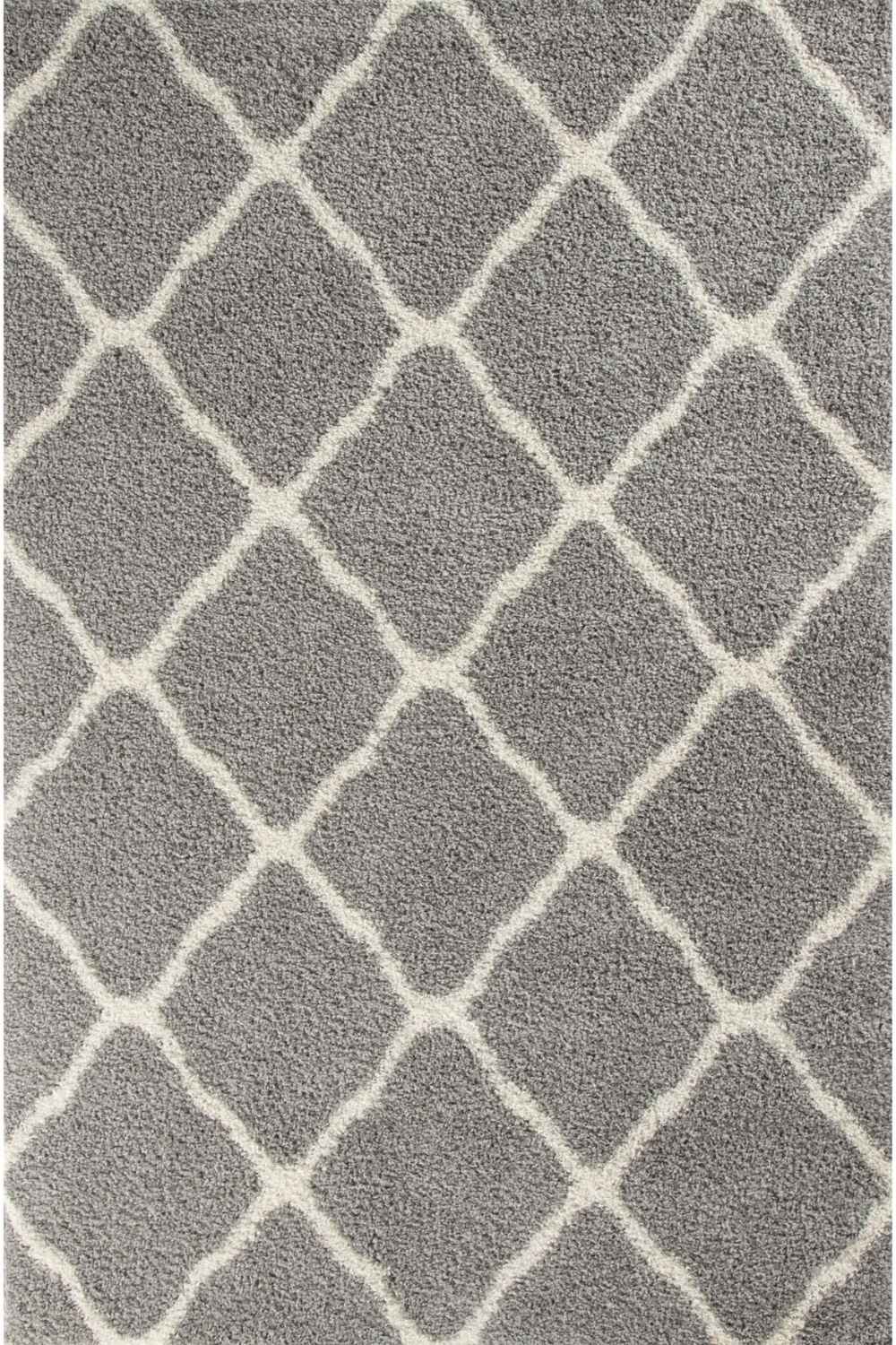 Moroccan Shaggy Rug, Grey 710