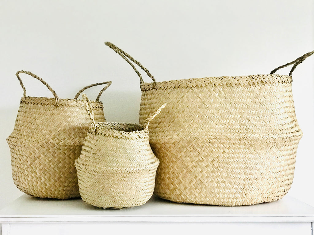 Plain Seagrass Storage Basket, Extra Large