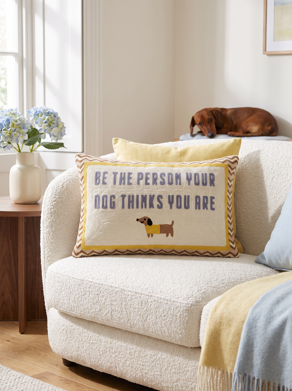 Be the Person Your Dog Thinks You Are Needlepoint Cushion