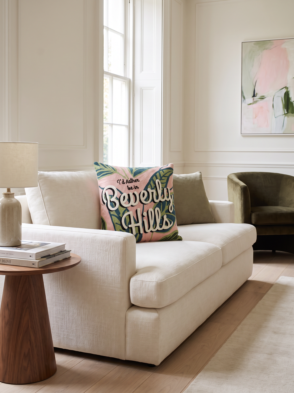 Beverly Hills Needlepoint Cushion