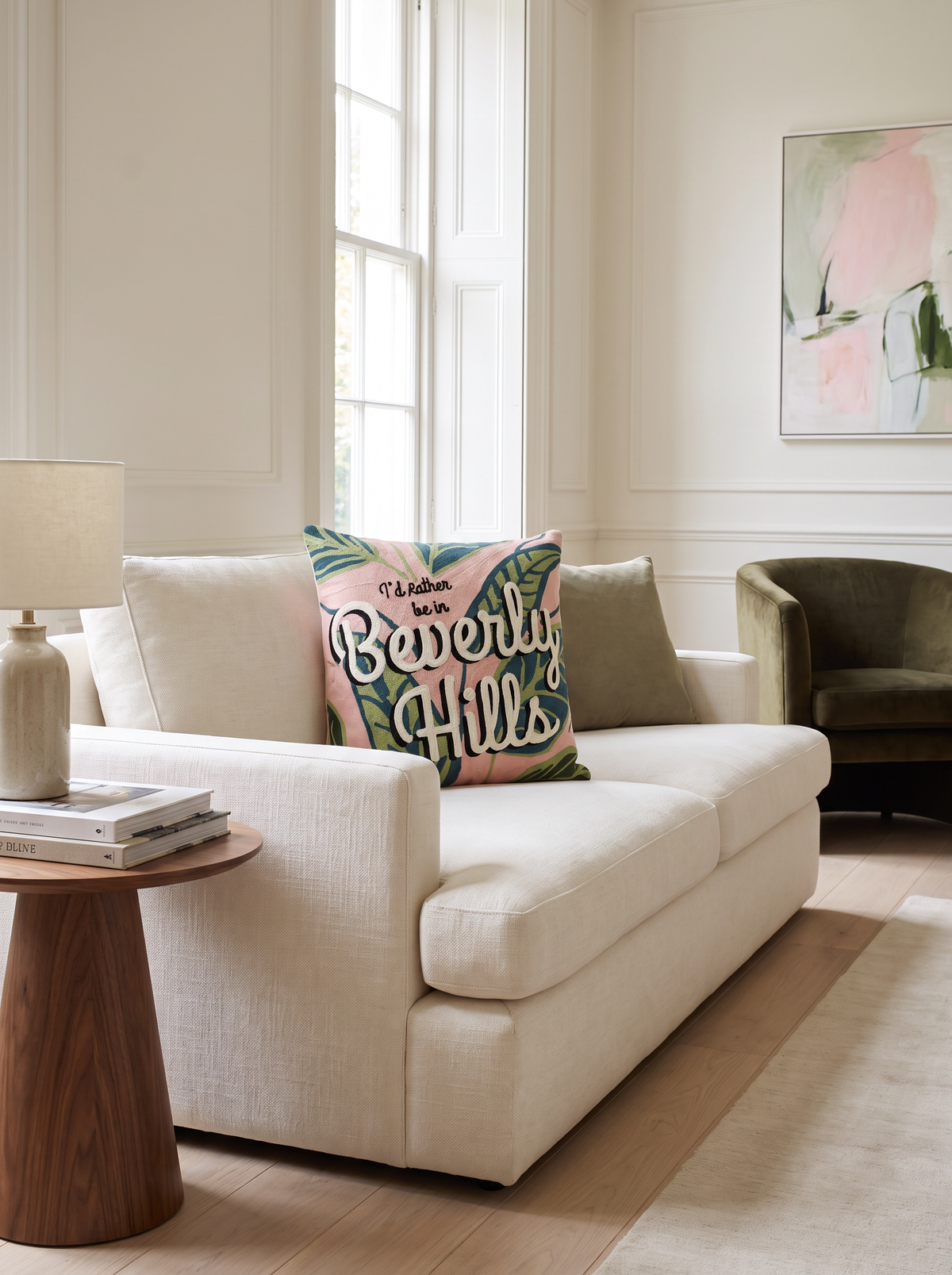 Beverly Hills Needlepoint Cushion