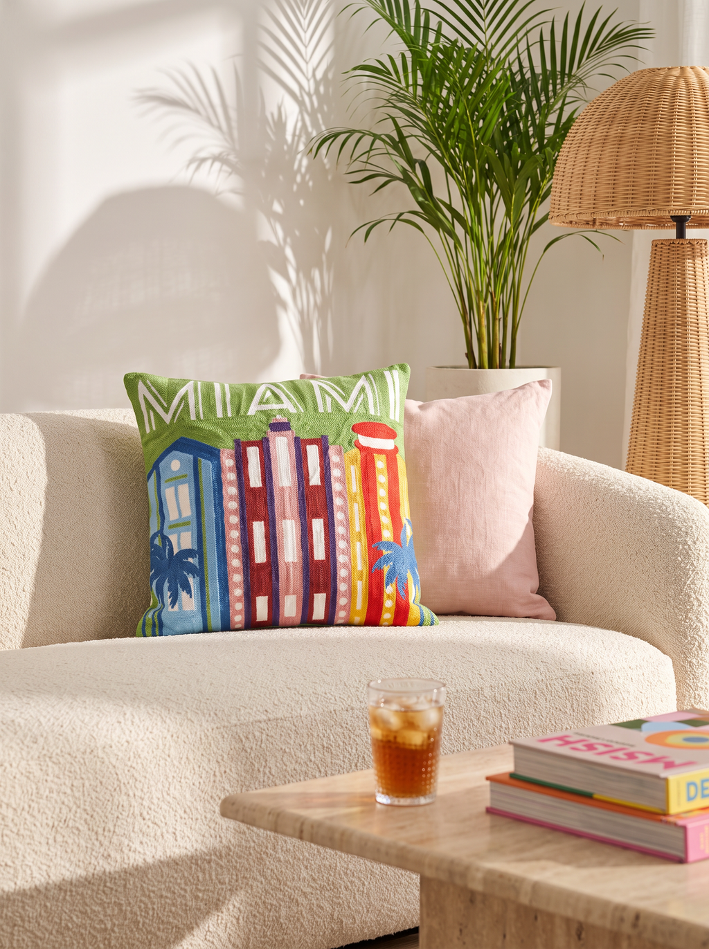 Miami Needlepoint Cushion