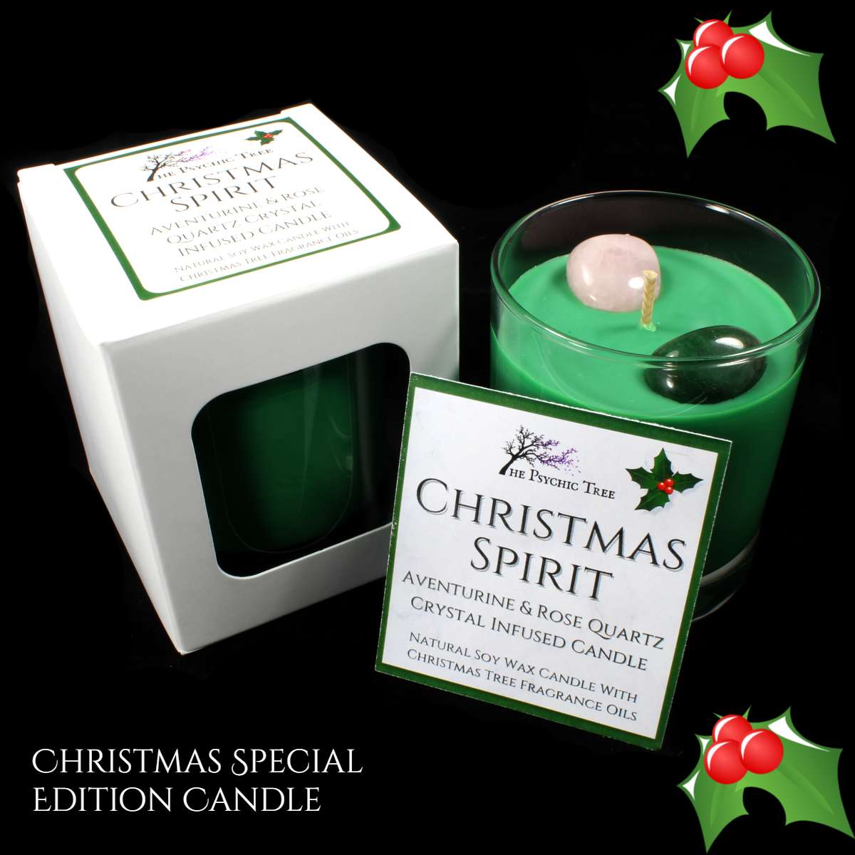 Christmas Spirit Crystal Scented Candle