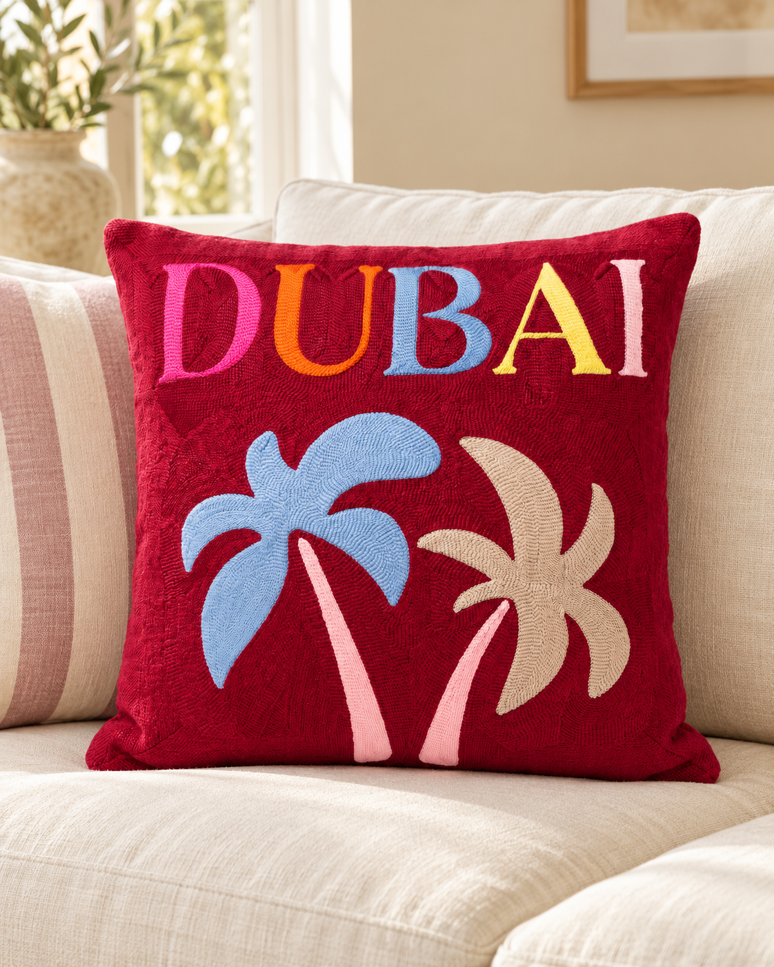 Dubai Needlepoint Cushion
