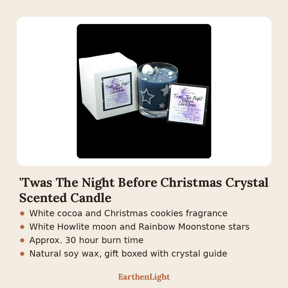 'Twas The Night Before Christmas Crystal Scented Candle key features